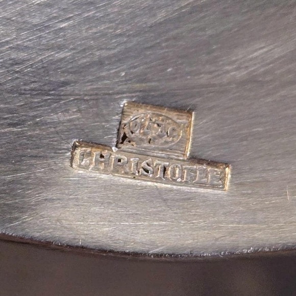 Christofle Silverplate Large Serving Spoon Vendome Shell Pattern 13 3/4" - Picture 5 of 7